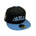 New Era Cap Co. Sized Hats NBA Adult Minneapolis Lakers New Era Black & Blue Custom Side Patch 59FIFTY Fitted Hat - Men's