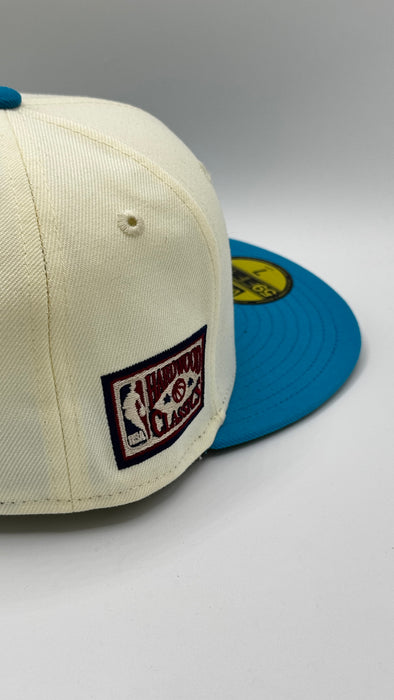 Adult Minneapolis Lakers New Era MPLS Chrome Custom Side Patch 59FIFTY Fitted Hat - Men's