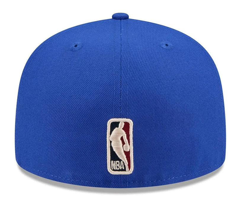 New Era Cap Co. Sized Hats NBA Adult New York Knicks Blue Hardwood Classic Team Logo 59Fifty Fitted Hat - Men's