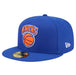 New Era Cap Co. Sized Hats NBA Adult New York Knicks Blue Hardwood Classic Team Logo 59Fifty Fitted Hat - Men's