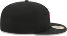 New Era Cap Co. Sized Hats NBA Adult Toronto Raptors Black Hardwood Classic Team Logo 59Fifty Fitted Hat - Men's