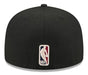 New Era Cap Co. Sized Hats NBA Adult Toronto Raptors Black Hardwood Classic Team Logo 59Fifty Fitted Hat - Men's