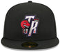 New Era Cap Co. Sized Hats NBA Adult Toronto Raptors Black Hardwood Classic Team Logo 59Fifty Fitted Hat - Men's