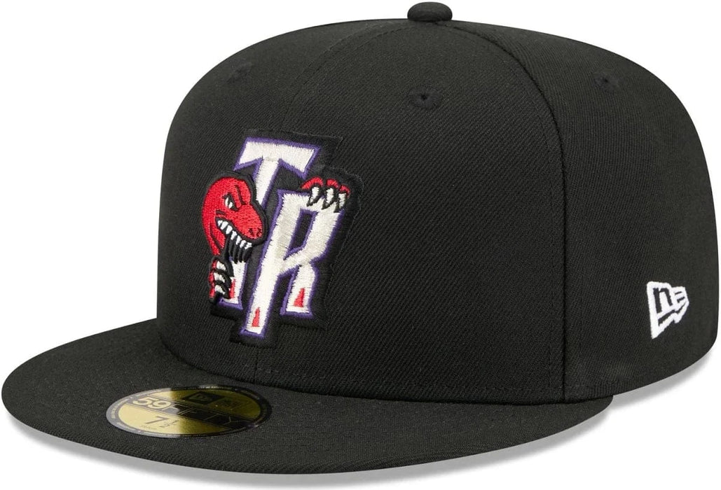 New Era Cap Co. Sized Hats NBA Adult Toronto Raptors Black Hardwood Classic Team Logo 59Fifty Fitted Hat - Men's