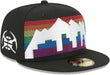New Era Cap Co. Sized Hats NBA New Era Denver Nuggets Black 2025/26 City Edition 59FIFTY Fitted Hat - Men's