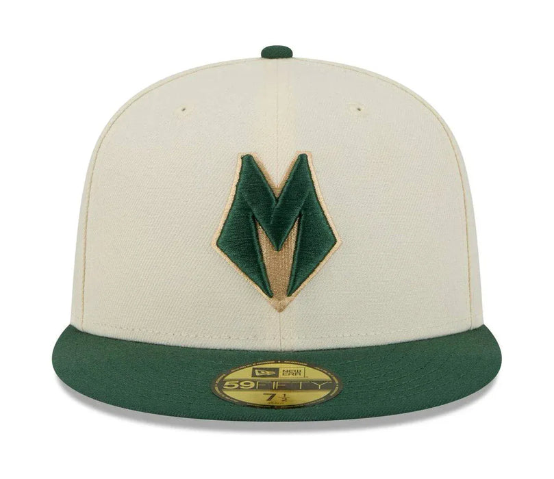 New Era Cap Co. Sized Hats NBA New Era Milwaukee Bucks Chrome 2025/26 City Edition 59FIFTY Fitted Hat - Men's