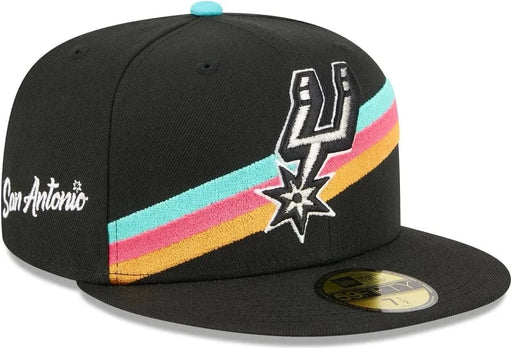 New Era Cap Co. Sized Hats NBA New Era San Antonio Spurs Black 2025/26 City Edition 59FIFTY Fitted Hat - Men's