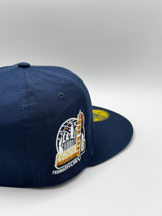 New Era Cap Co. Sized Hats NBA New York Knicks Hardwood Classic Bronson Team Logo 59Fifty Fitted Hat