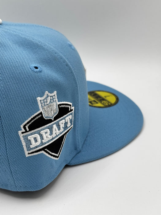 New Era Cap Co. Sized Hats NFL Adult Washington Commanders ROTY New Era Baby Blue Custom Side Patch 59FIFTY Fitted Hat - Men's