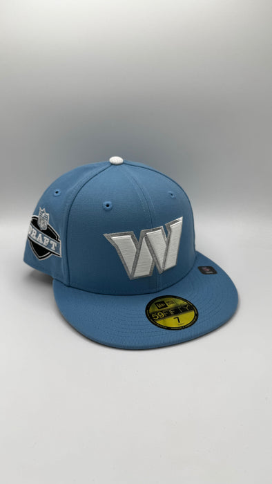 New Era Cap Co. Sized Hats NFL Adult Washington Commanders ROTY New Era Baby Blue Custom Side Patch 59FIFTY Fitted Hat - Men's