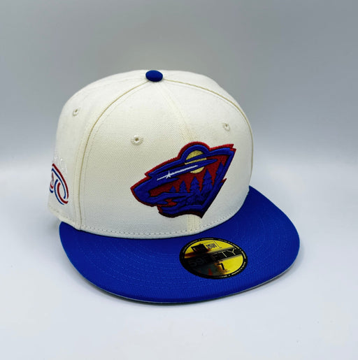 Adult Minnesota Wild Chrome Goldy Boldy Custom Side Patch 59FIFTY Fitted Hat - Men's
