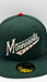 New Era Cap Co. Sized Hats NHL Adult Minnesota Wild New Era 2010's Logo Custom Side Patch 59FIFTY Fitted Hat - Men's