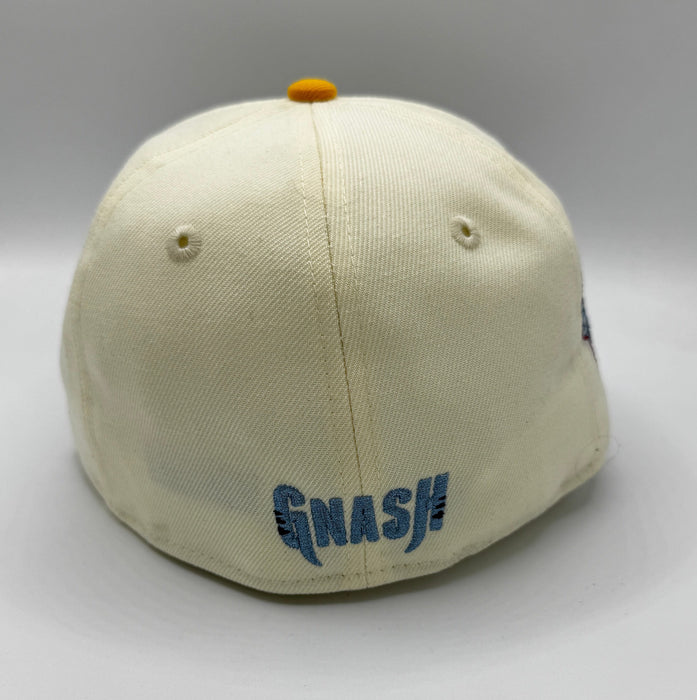 New Era Cap Co. Sized Hats NHL Adult Nashville Predators New Era Chrome Mascot Custom Side Patch 59FIFTY Fitted Hat - Men's