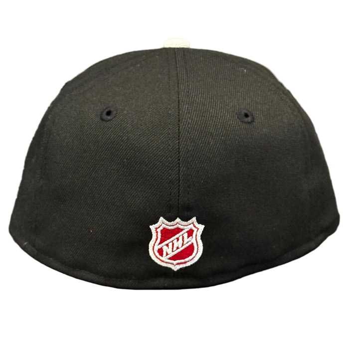New Era Cap Co. Sized Hats NHL Adult Toronto Maple Leafs New Era Black Custom 59FIFTY Fitted Hat - Men's