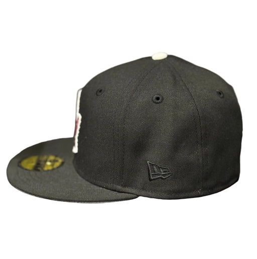 New Era Cap Co. Sized Hats NHL Adult Toronto Maple Leafs New Era Black Custom 59FIFTY Fitted Hat - Men's