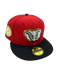 New Era Fitted Hat Adult Alabama Crimson Tide New Era Crimson/Black Custom Side Patch 59FIFTY Fitted Hat - Men's