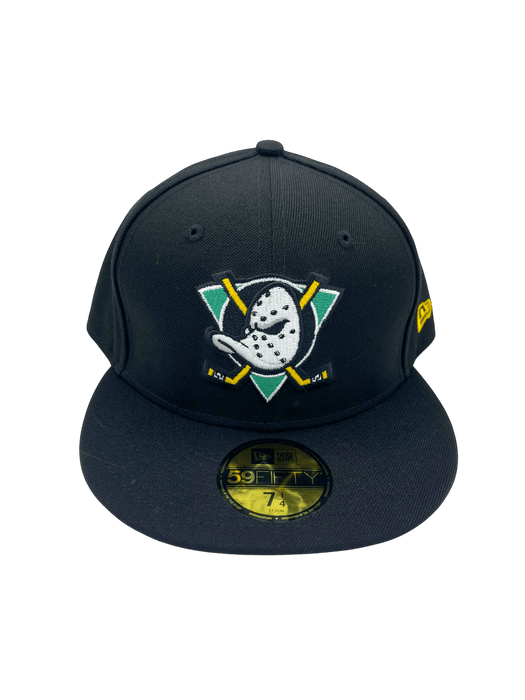 Adult Anaheim Ducks New Era Black 59FIFTY Fitted Hat - Men's