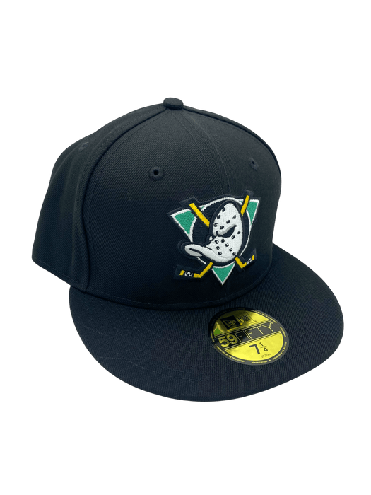 Adult Anaheim Ducks New Era Black 59FIFTY Fitted Hat - Men's