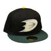 New Era Fitted Hat Adult Anaheim Ducks New Era Black/ Green Crossover Custom 59FIFTY Fitted Hat - Men's