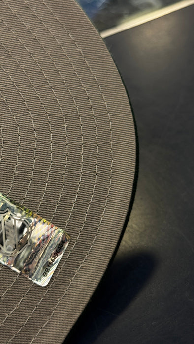 New Era Fitted Hat Adult Anaheim Ducks New Era Black/ Green Crossover Custom 59FIFTY Fitted Hat - Men's