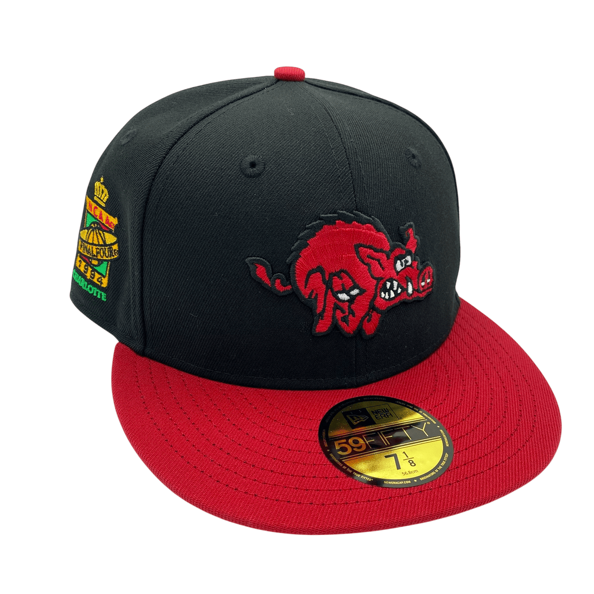 Adult Arkansas Razorbacks New Era Black/Red Custom 1994 Side Patch 59F ...