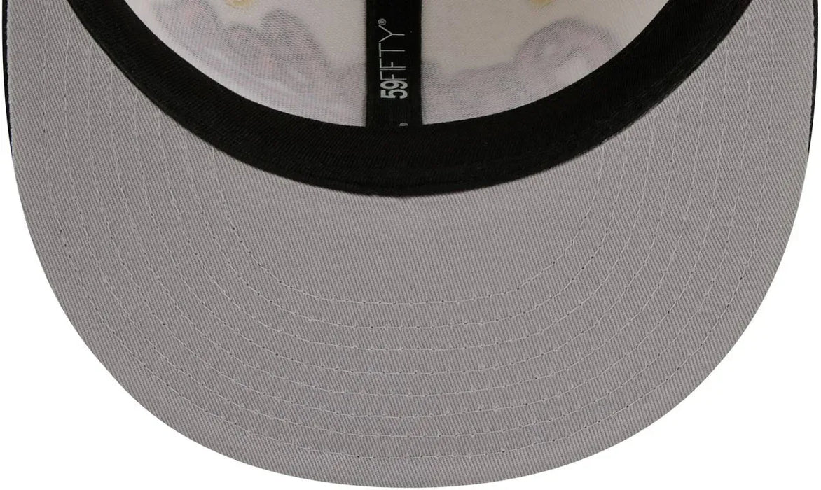 New Era Fitted Hat Adult Baltimore Orioles New Era Chrome 2 Tone Chain Stitch Logo 59FIFTY Fitted Hat - Men's