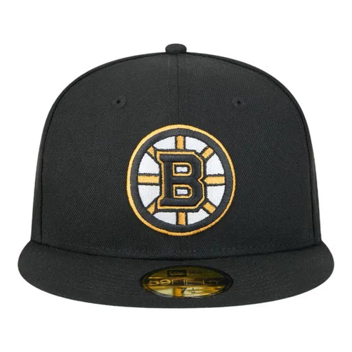 New Era Fitted Hat Adult Boston Bruins New Era Black 59FIFTY Fitted Hat - Men's