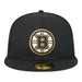 New Era Fitted Hat Adult Boston Bruins New Era Black 59FIFTY Fitted Hat - Men's