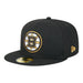 New Era Fitted Hat Adult Boston Bruins New Era Black 59FIFTY Fitted Hat - Men's