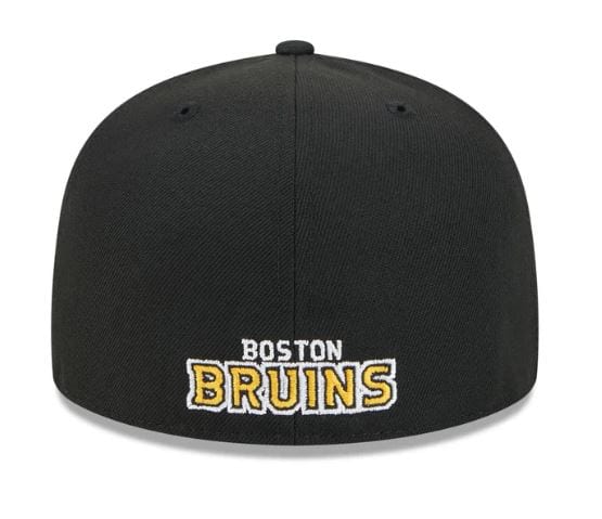 New Era Fitted Hat Adult Boston Bruins New Era Black 59FIFTY Fitted Hat - Men's