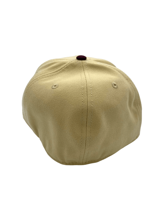 Adult Boston College Eagles New Era Gold/Maroon Custom Johnny Hockey Side Patch 59FIFTY Fitted Hat - Men's