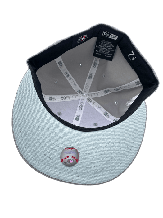 New Era Fitted Hat Adult Boston Red Sox New Era Gray Days Custom Side Patch 59FIFTY Fitted Hat - Men's