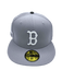New Era Fitted Hat Adult Boston Red Sox New Era Gray Days Custom Side Patch 59FIFTY Fitted Hat - Men's