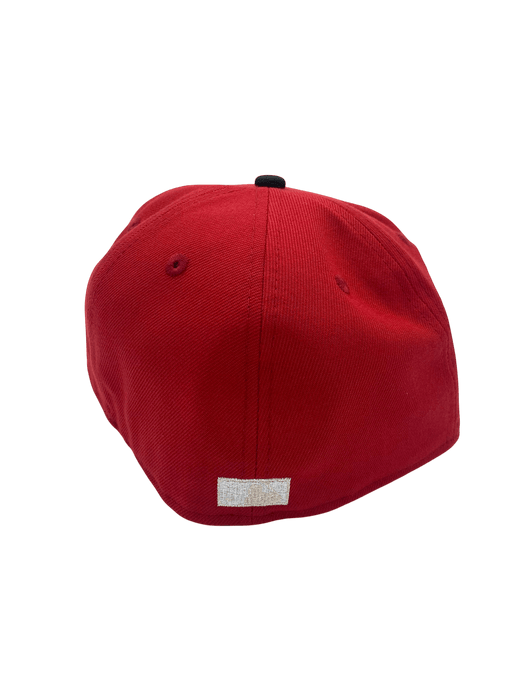 New Era Fitted Hat Adult Boston Red Sox New Era Red/Black Movie Pack Custom Side Patch 59FIFTY Fitted Hat - Men's