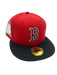 New Era Fitted Hat Adult Boston Red Sox New Era Red/Black Movie Pack Custom Side Patch 59FIFTY Fitted Hat - Men's