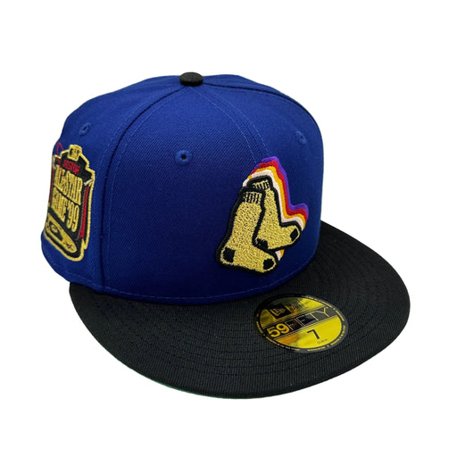 Adult Boston Red Sox New Era Triple Bocker Sox Custom Side Patch 59FIFTY Fitted Hat - Men's