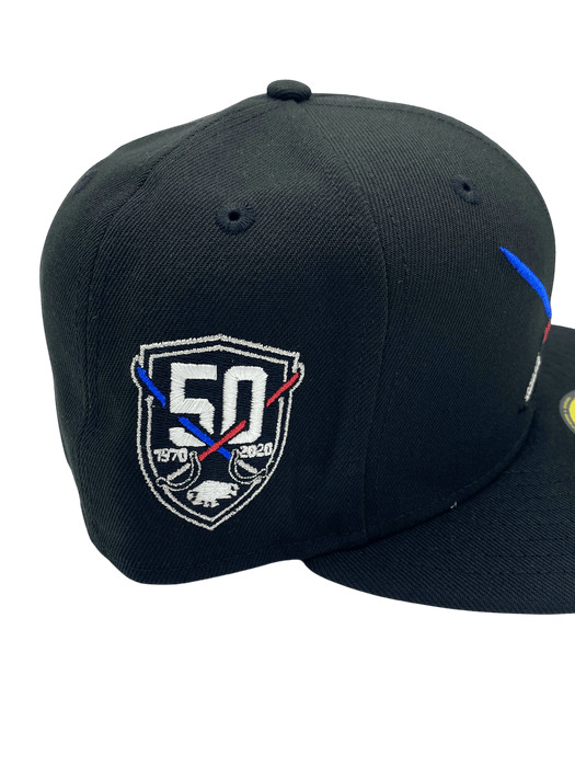New Era Fitted Hat Adult Buffalo Sabres New Era Black New Hope Custom Side Patch 59FIFTY Fitted Hat - Men's