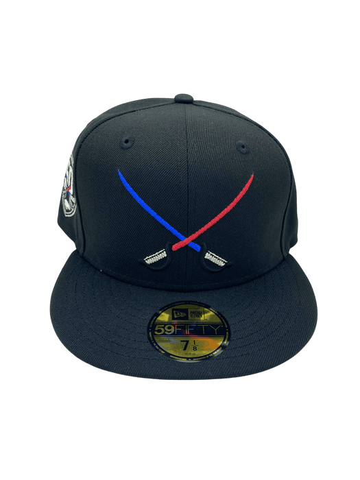 New Era Fitted Hat Adult Buffalo Sabres New Era Black New Hope Custom Side Patch 59FIFTY Fitted Hat - Men's