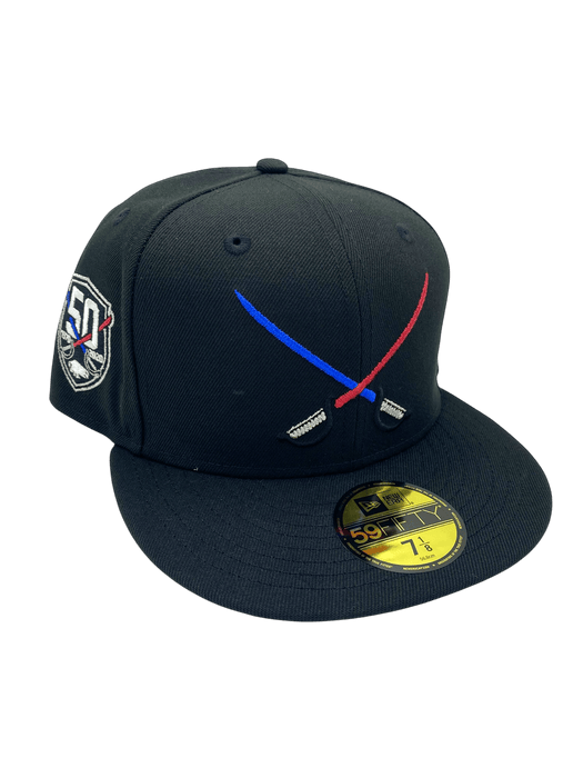 New Era Fitted Hat Adult Buffalo Sabres New Era Black New Hope Custom Side Patch 59FIFTY Fitted Hat - Men's