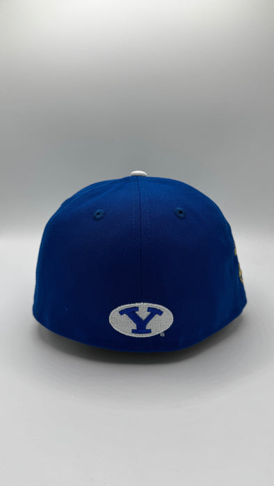 New Era Fitted Hat Adult BYU Cougars New Era Blue NCAA 1984 National Champions Custom 59FIFTY Fitted Hat - Men's
