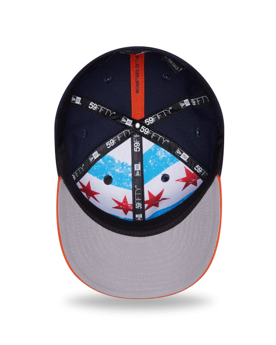 New Era Fitted Hat Adult Chicago Bears New Era Team Color 2026 NFL Draft 59FIFTY Fitted Hat - Men's