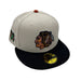 New Era Fitted Hat Adult Chicago Blackhawks New Era Gray/ Navy City Crossover Custom 59FIFTY Fitted Hat - Men's