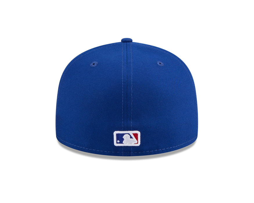 New Era Fitted Hat Adult Chicago Cubs New Era Blue 2026 Jackie Robinson Day Side Patch On Field 59FIFTY Fitted Hat - Men's