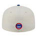 New Era Fitted Hat Adult Chicago Cubs New Era Chrome 2 Tone Chain Stitch Logo 59FIFTY Fitted Hat - Men's
