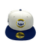 New Era Fitted Hat Adult Chicago Cubs New Era Chrome/Navy Custom Side Patch 59FIFTY Fitted Hat - Men's