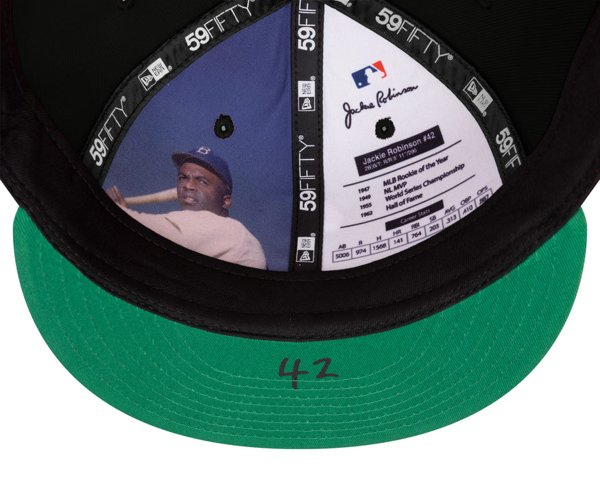 New Era Fitted Hat Adult Chicago White Sox New Era Black 2026 Jackie Robinson Day Side Patch On Field 59FIFTY Fitted Hat - Men's