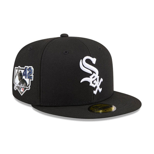 New Era Fitted Hat Adult Chicago White Sox New Era Black 2026 Jackie Robinson Day Side Patch On Field 59FIFTY Fitted Hat - Men's