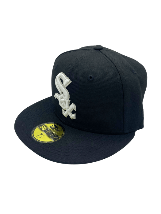 Adult Chicago White Sox New Era Black Remix Side Patch 59FIFTY Fitted Hat - Men's