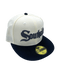 New Era Fitted Hat Adult Chicago White Sox New Era Chrome Plain Jane Southside Custom 59FIFTY Fitted Hat - Men's