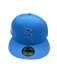 New Era Fitted Hat Adult Chicago White Sox New Era Light Blue JFG Custom Side Patch 59FIFTY Fitted Hat - Men's